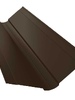 Планка ендовы верхней фигурной 150x150 0,45 Drap RR 32 темно-коричневый - в «Монолит-Металлопрокат».