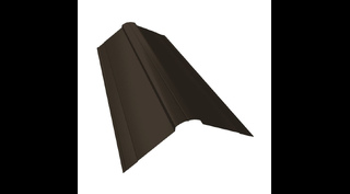 Планка конька фигурного 150x150 0,5 PurLite Мatt RR 32 темно-коричневый