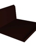 Планка примыкания нижняя 20х122х260х15 0,5 GreenCoat Pural BT с пленкой RR 32 темно-коричневый (RAL 8019 серо-коричневый) - в «Монолит-Металлопрокат».