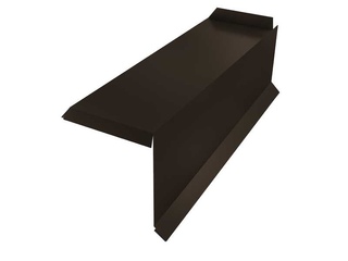 Планка торцевая сегментная 30мм Правая 0,5 GreenCoat Pural BT, matt RR 32 темно-коричневый (RAL 8019 серо-коричневый) 0 - в «Монолит-Металлопрокат».