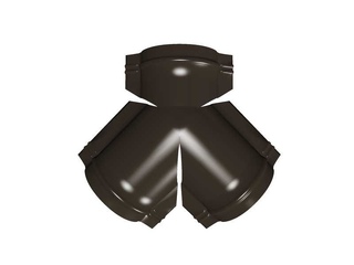 Тройник Y конька полукруглого PurPro Matt 275 с пленкой RR 32 темно-коричневый 0 - в «Монолит-Металлопрокат».