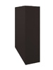 Кожух на трубу скатный д770/ш440/в1-780/в2-625 0,5 GreenCoat Pural BT, matt с пленкой RR 32 темно-коричневый (RAL 8019 серо-коричневый) - в «Монолит-Металлопрокат».