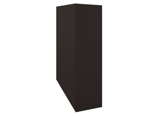 Кожух на трубу скатный д770/ш440/в1-780/в2-625 0,5 GreenCoat Pural BT, matt с пленкой RR 32 темно-коричневый (RAL 8019 серо-коричневый)