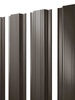 Штакетник Прямоугольный Grand Line 0,5 Satin RR 32 Темно-Коричневый - в «Монолит-Металлопрокат».
