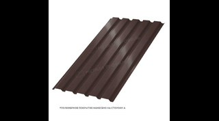 Профлист Металл Профиль МП35 0.5 PURETAN® RR 32 Темно-коричневый A